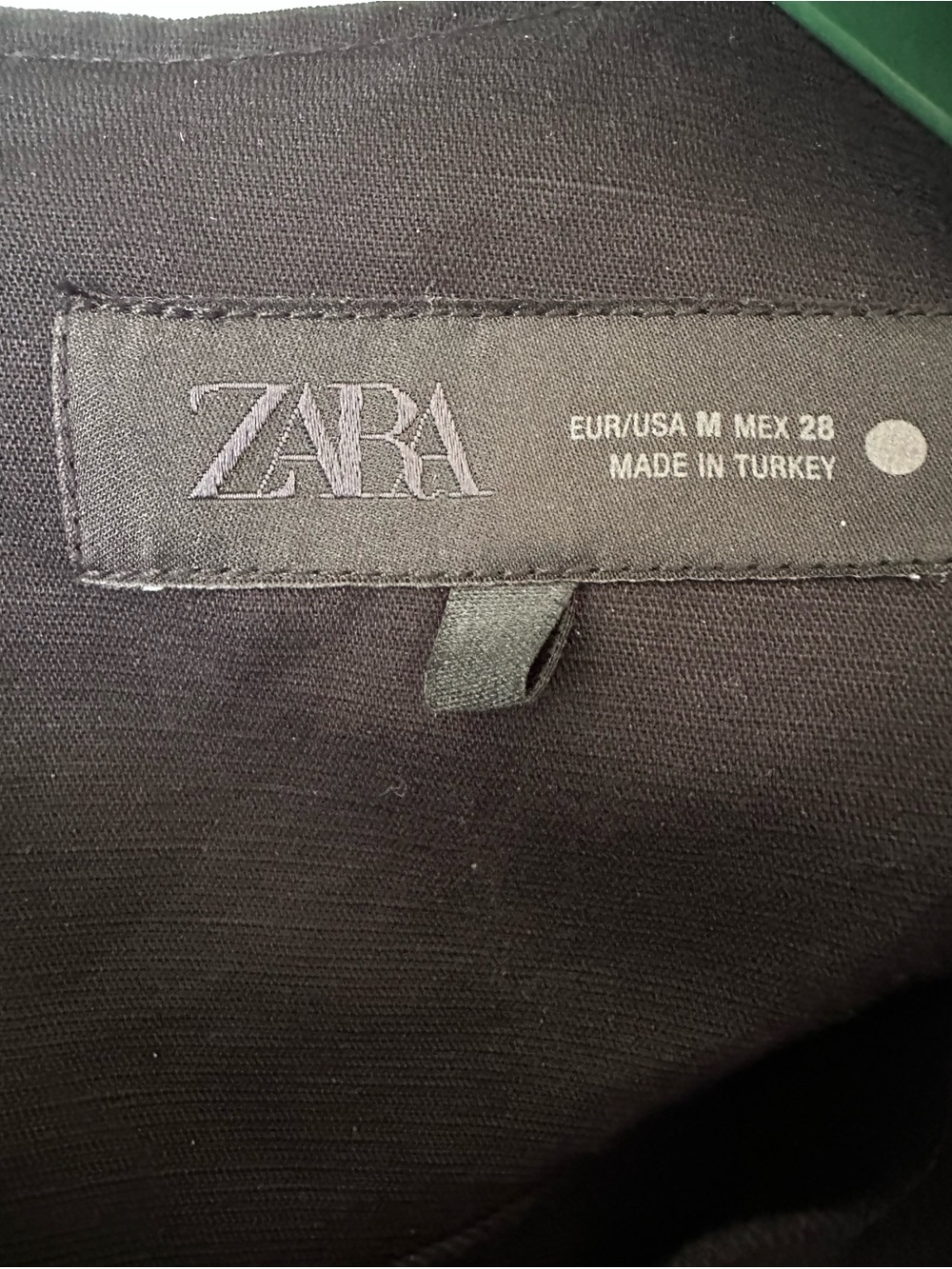 ZARA ZW COLLECTION LINEN PLEATED MIDI DRESS POCKETS MEDIUM - Picture 8 of 10